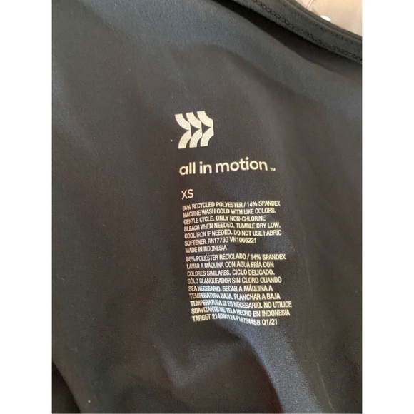 All in Motion Women’s Black Athletic XS Romper - Picture 6 of 6